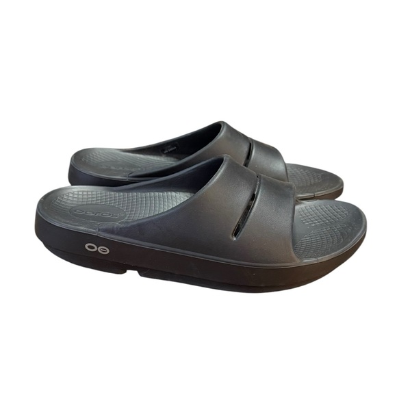OOFOS Shoes - OOFOS OOahh Recovery Slide Sandals Women’s Size 8 Men’s Size 6 Black